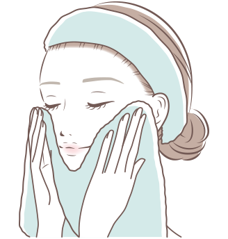 水気を拭き取る