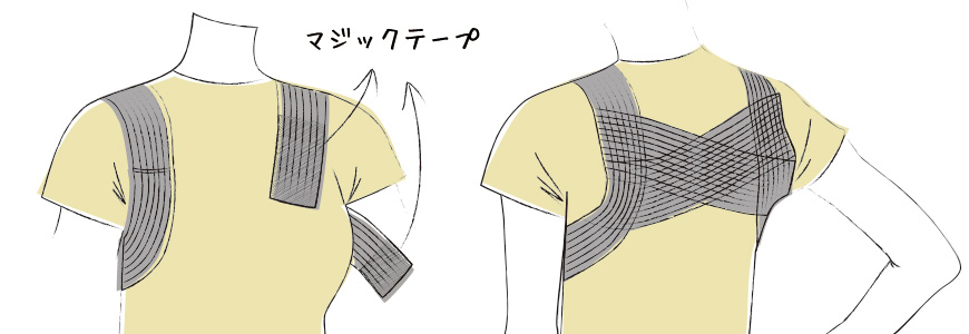 美姿勢 背筋サポーター使い方