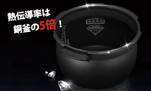 ブラックダイヤモンド耐釜コーティング