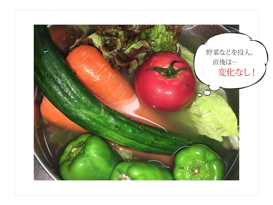 野菜を投入