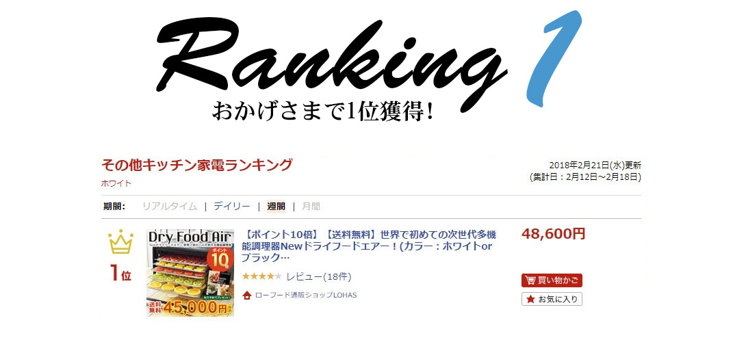 ランキング1位獲得