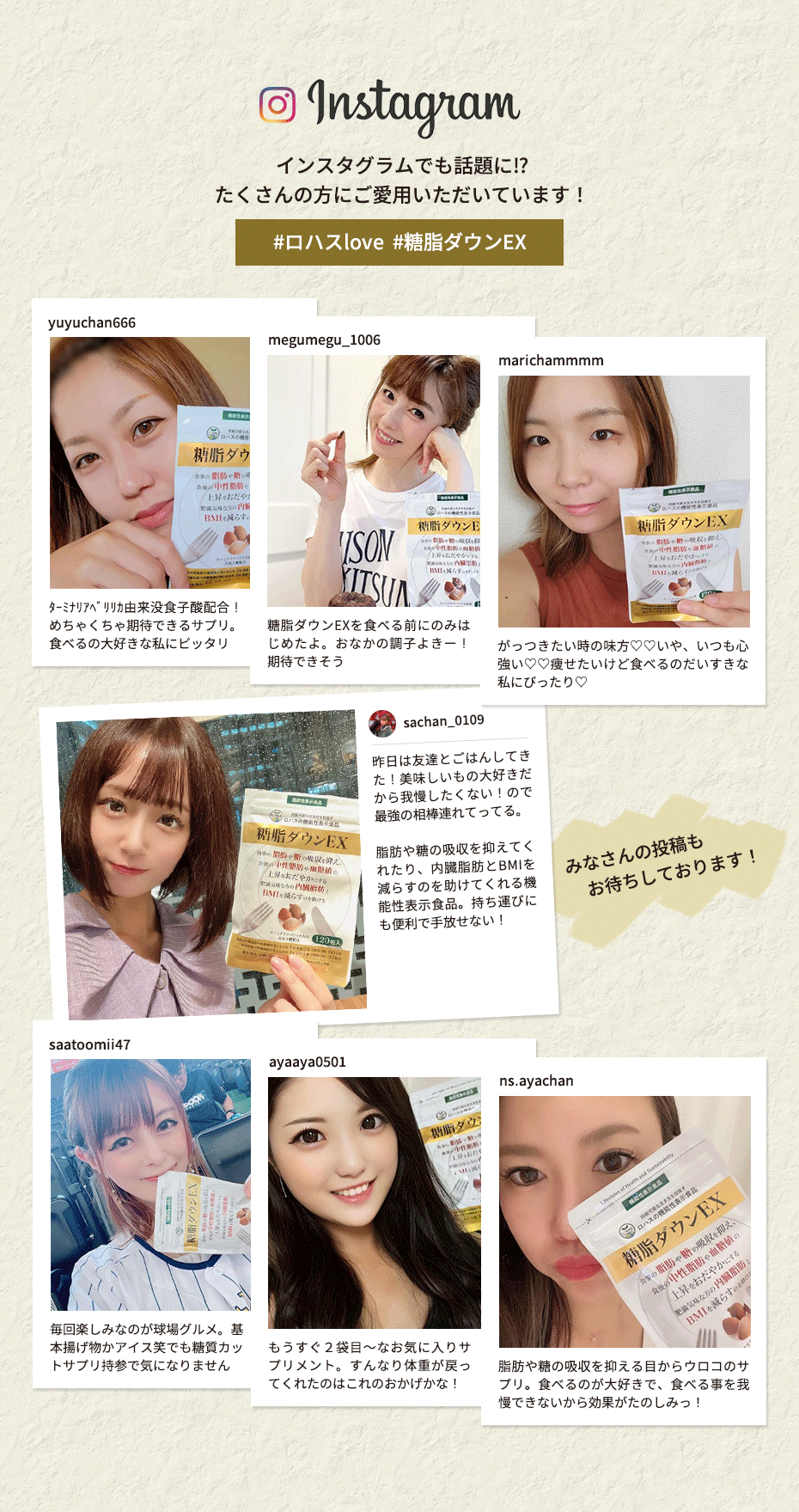 インスタで紹介されました